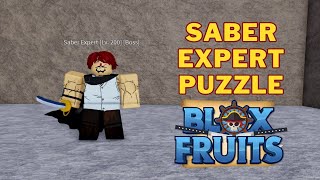 How To Solve The Saber Expert Blox Fruits Puzzle | Saber Expert Quest | How To Get Saber?