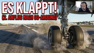 Nizza Landung nach Go-Around – erfolgreicher 2. Anflug Boeing 737 (X-Plane 12)
