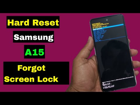 Hard Reset Samsung A15 | Samsung A15 5G Unlock Pattern Pin Password Fingerprint Lock