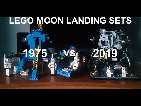 Lego Moon Landing Sets: 1975 vs 2019