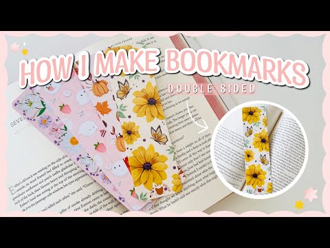 How To Make Bookmarks | Double Sided 📚✨ procreate tutorial for double sided bookmarks