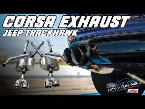 2021 Jeep Trackhawk Corsa Exhaust (STOCK EXHAUST VS CORSA EXHAUST) | West Bend Dyno Tuning