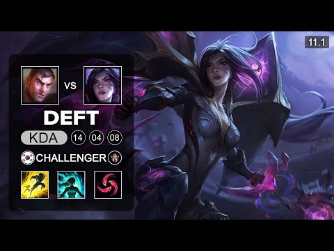 Deft Kai'sa Bot vs Jayce - KR Challenger Patch 11.1