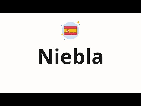 How to pronounce Niebla