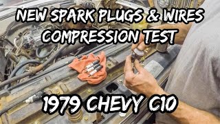 1979 Chevy C10 Big Block 454 Part 5 - New Spark Plugs & Compression Test