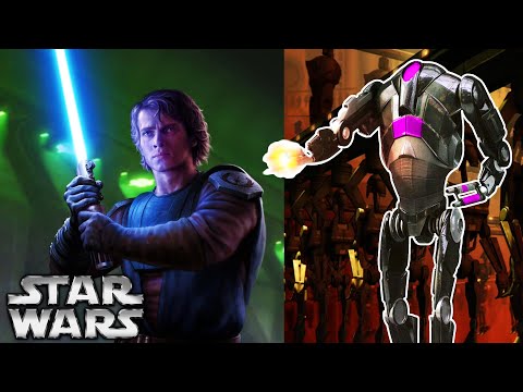 The B-3 Battle Droids That ONLY ANAKIN Could Kill (and Resistant to Lightsabers)- CB3 Cortosis Droid