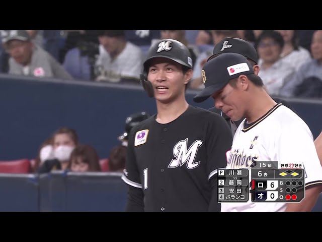 【6回表】さらに点差を広げる!! マリーンズ・藤原恭大 ライトへのタイムリーヒット!! 2025年5月22日 オリックス・バファローズ 対 千葉ロッテマリーンズ