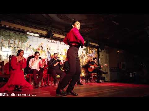 Gabriel Matias en la final del Concurso de Baile Flamenco del tablao Villa Rosa