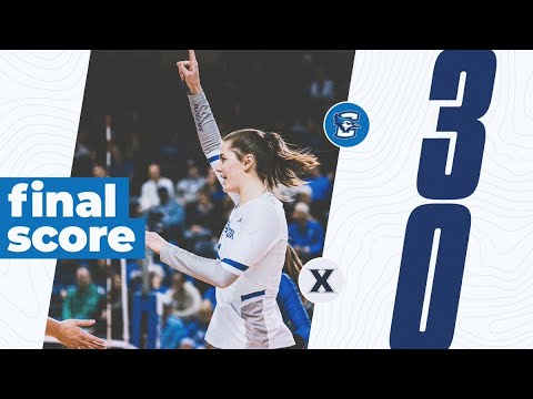 Creighton Volleyball vs Xavier Highlights 11-25-22