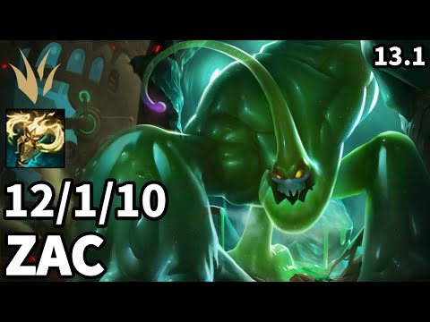Zac Jungle vs Gragas - KR Master  | Patch 13.1