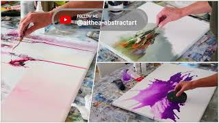 Abstrakte malerei/ How to paint/Demo Peinture abstraite/Abstract Art /Pintura abstracta