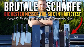 Hot oder Schrott? Die besten MESSER für ~50€ im Test [Dick, WMF, Heiso, Zwilling, Meat n Great, ...]