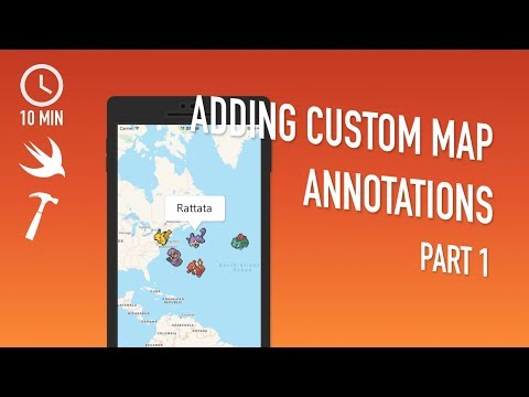 Xcode Programming with Swift Tutorial - Adding Map Annotations (Simple Pokémon Radar) - Part 1