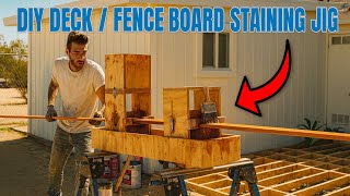 I Built a Deck / Fence Board Staining Machine and Saved $5,000