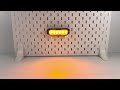Cúvacie LED svetlo 12/24V- s oranžovým výstražným LED predátorom ECE R65 (129x40x15mm) - Video Youtube
