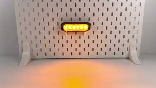 PROFI výstražné/cúvacie LED svetlo, oranžové + biele, 12-24V, ECE R65