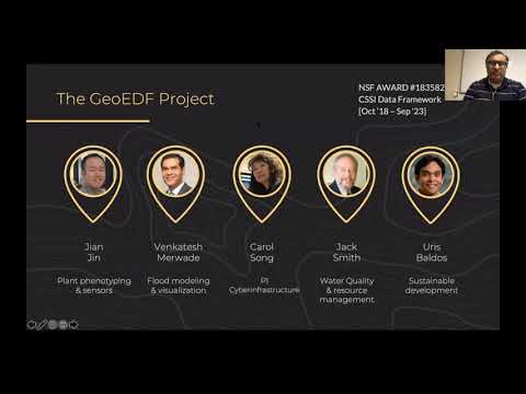 GeoEDF: A Plug-and-play Workflow Framework for Earth Science Research