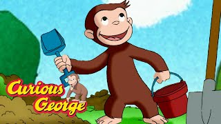 Let's Dig a Hole! 🐵 Curious George 🐵 Kids Cartoon 🐵 Kids Movies