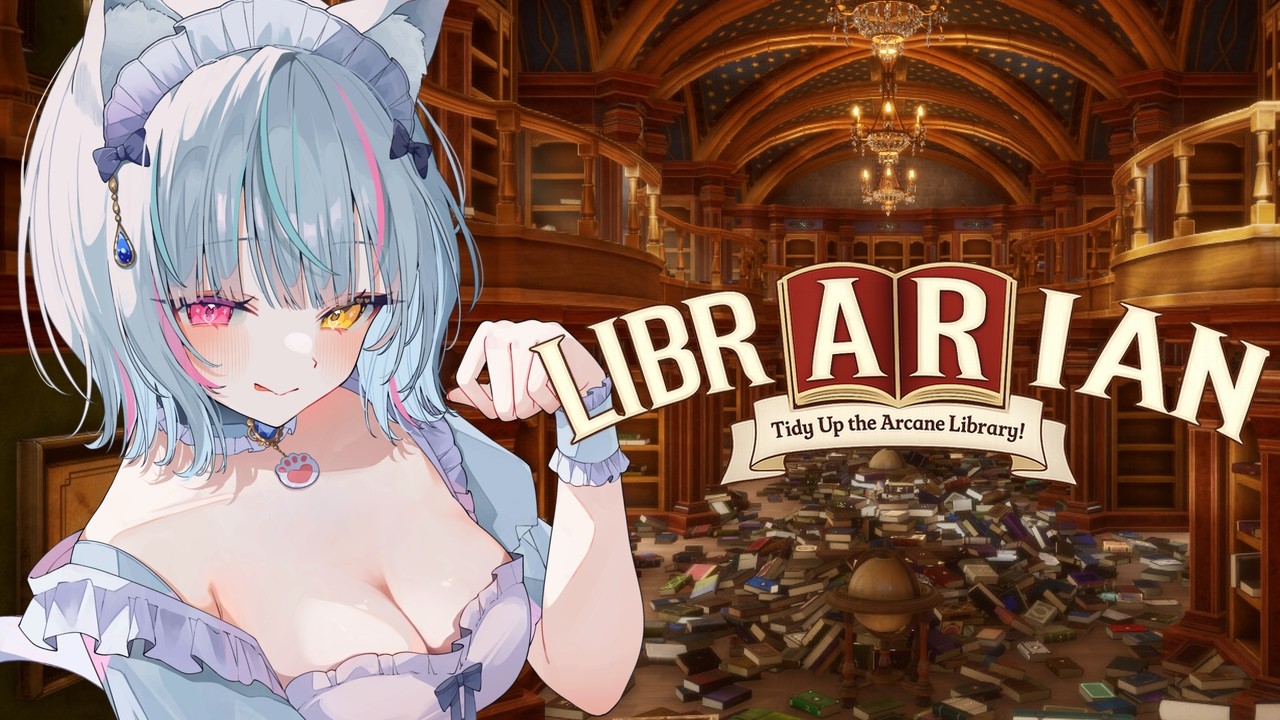 【司書のお仕事:魔導図書館を片付けろ!】メイドなので朝飯前です【 #新人vtuber 】