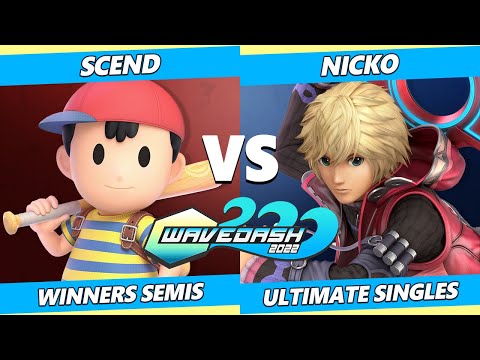 Wavedash 2022 Winners Semis - Nicko (Shulk) Vs. Scend (Ness) SSBU Ultimate Tournament