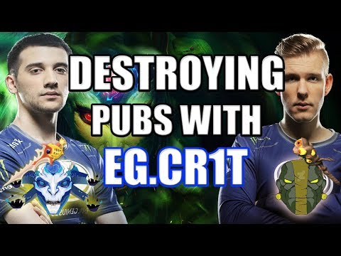 Dota 2: Arteezy - Destroying Pubs with EG.CR1T | Medusa with Rapier & Earth Spirit with Wards Kappa