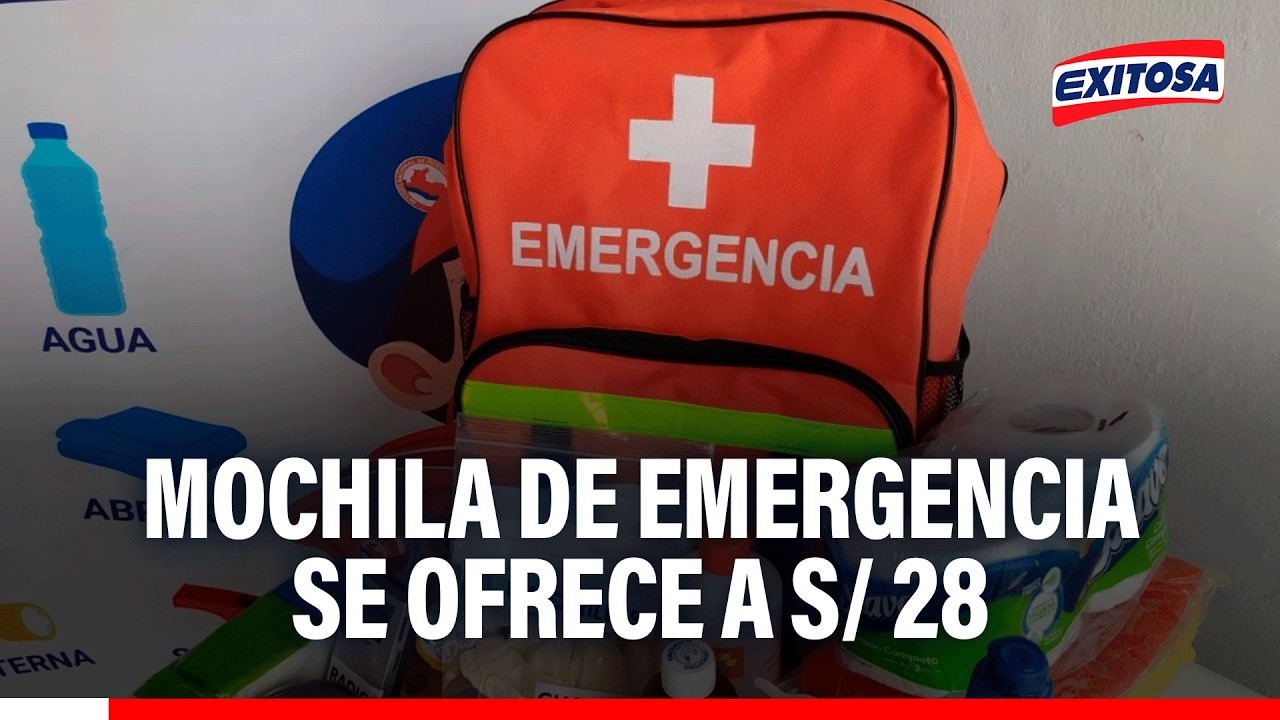 🔴🔵 Mesa redonda: Mochila de emergencia se ofrece a S/ 28 y botiquín de primeros auxilios a S/ 15