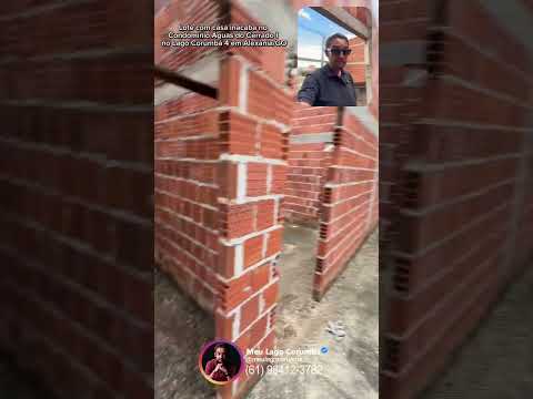 Lote com casa inacaba no Condomínio Águas do Cerrado I no Lago Corumbá 4 em Alexânia/GO