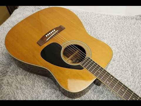 Rare Vintage 1975 made Black Label Yamaha FG-300J Black Label Acoustic Guitar Made in Japan image 26