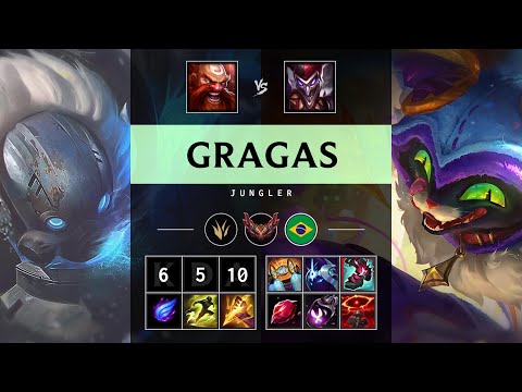 Gragas Jungle vs Shaco - BR Grandmaster Patch 25.17