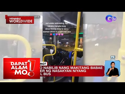 Lady bus driver, hinangaan ng maraming netizens! Dapat Alam Mo!