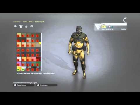 Metal Gear Online 3: Infiltrator Class - All Outfits