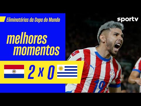 Gols e lances de Paraguai x Uruguai
