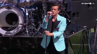 The Killers covering &#39;Forgotten Years&#39; by Midnight Oil - AFL Grand Final pre-game show