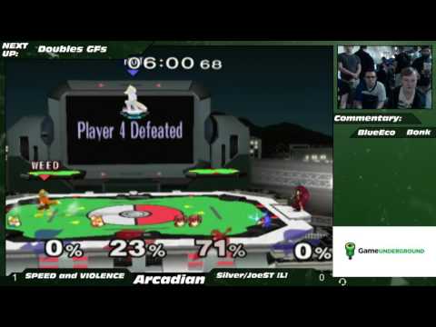 NE Melee Arcadian 2 Doubles GF - GWM420/Mafia [W] (Blue) vs. JoeST/Silver [L] (Red)