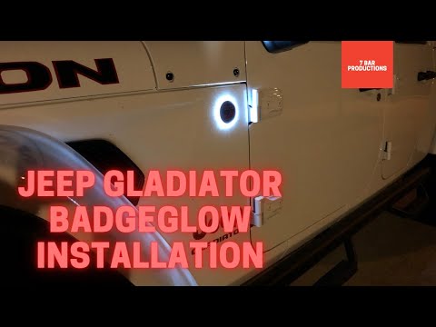 BadgeGlow LED backlighting install on Jeep Gladiator