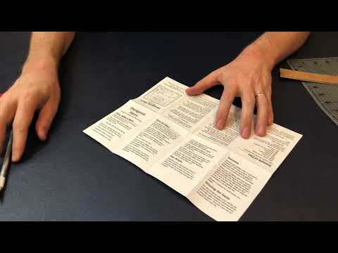 How to fold Dungeon Hero Zines