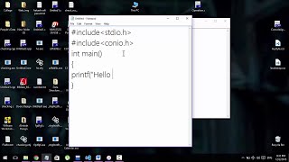 How to compile and run a C/C++ program using command prompt.