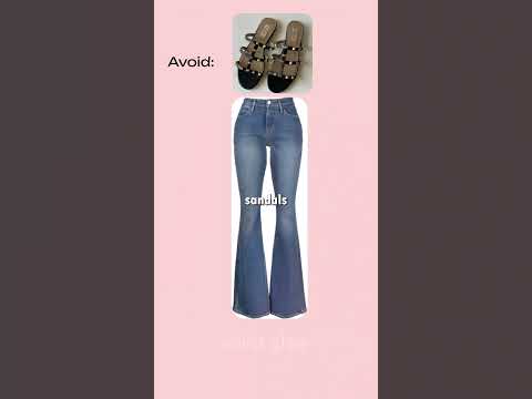 🔥 Flare Jeans 101 What Shoes Work & What to Avoid! 👠#shortsviral