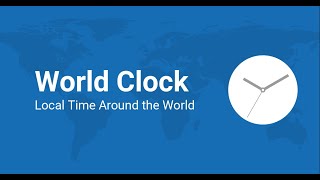 🌐 24/7 World Clock | Live Time from Major Cities: London, NY, Tokyo, D