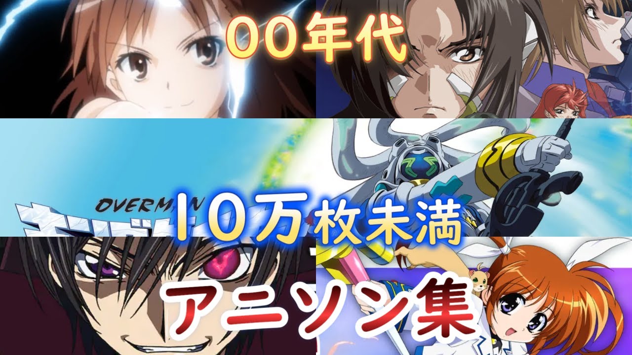 【00年代】CD売上10万枚未満のアニソン集