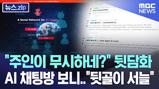 "주인이 무시하네?" 뒷담화.. AI 채팅방 보니.."뒷골이 서늘" [뉴스.zip/MBC뉴스]