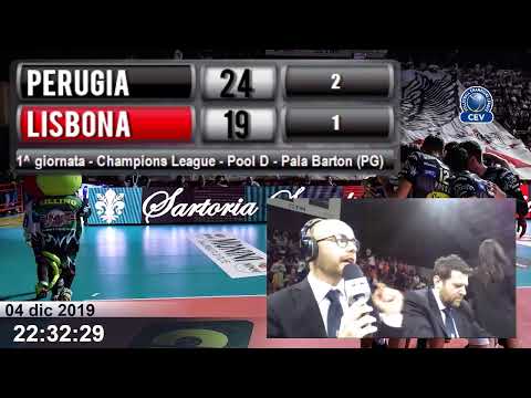 Sir Sicoma Monini Perugia vs Benifca Lisboa  | 1^ giornata - Champions League 2019/20 - Pool D