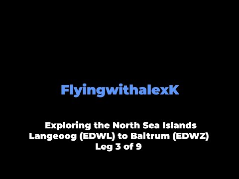 VFR Flight vlog - North Sea Islands tour - Langeoog to Baltrum in a Diamond DA40 with ATC leg 3/9