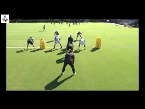 Philadelphia Eagles LB coach DJ Eliot - Key Drill (Run Fits)