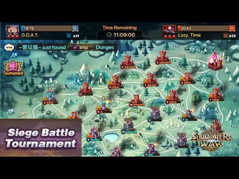 Siege Battle Tournament SEASON 2 QUARTERFINALS - GOAT vs Lazy Time - Summoners War