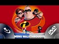 The Incredibles 2004 Menu Walkthroughs Blu Ray DVD