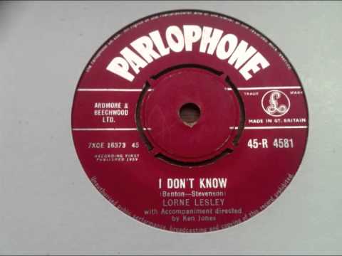 lorne lesley -  i don't know -  parlophone records