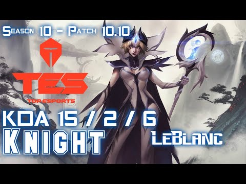 TES Knight LEBLANC vs ZOE Mid - Patch 10.10 KR Ranked