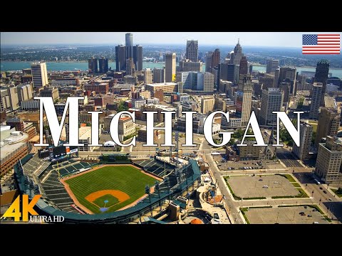 FLYING OVER MICHIGAN (4K UHD) - Relaxing Music Along With Beautiful Nature Videos - 4k ULTRA HD