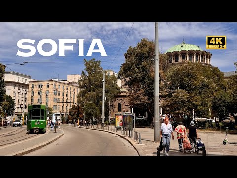 [4K] Sofia Bulgaria 🇧🇬🐧 Walking Tour